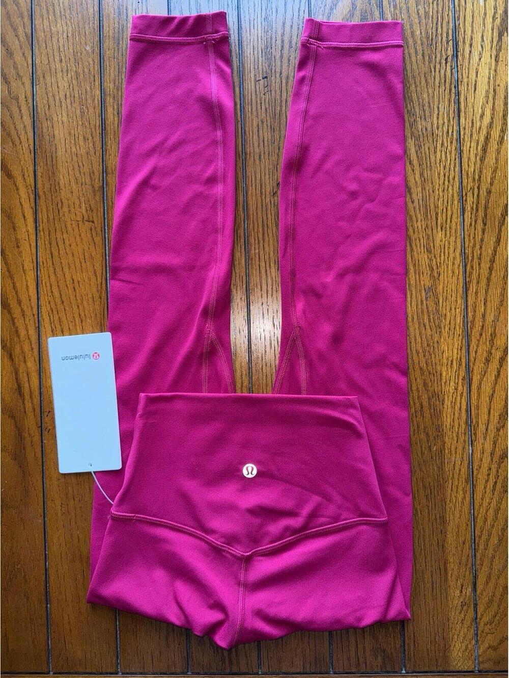 Lululemon Align High Rise 25” No Line, Berry Rumble Size 0 NWT
